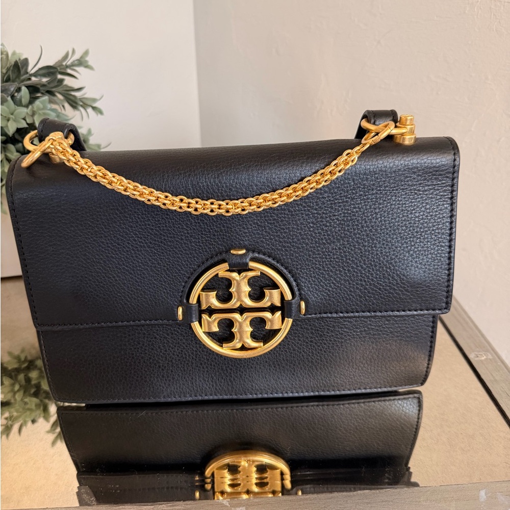 Tory Burch Black Miller Chain Shoulder Bag